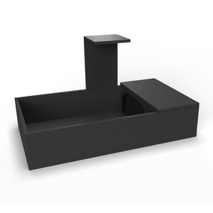 HabiStat Tortoise Table 109 X 61 X 63cm, Black