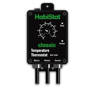 HabiStat Temperature Thermostat, Black, 600 Watt