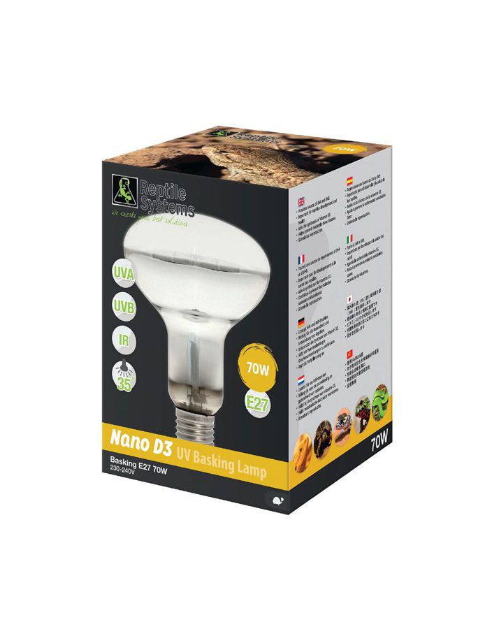 Reptile Systems D3 UV Basking Lamp Nano - 70w